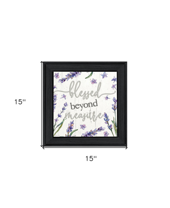 Blessed Beyond Measure Black Framed Print Wall Art