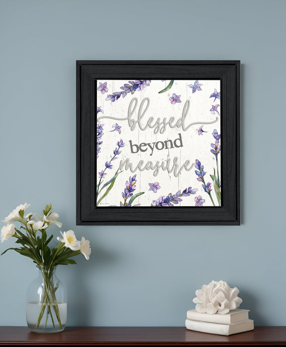 Blessed Beyond Measure Black Framed Print Wall Art