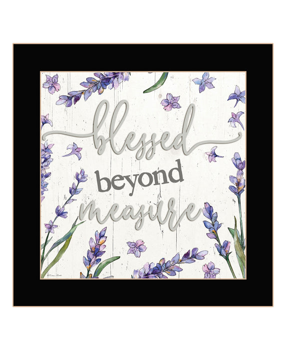 Blessed Beyond Measure Black Framed Print Wall Art