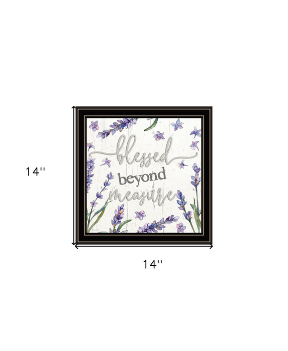 Blessed Beyond Measure Black Framed Print Wall Art