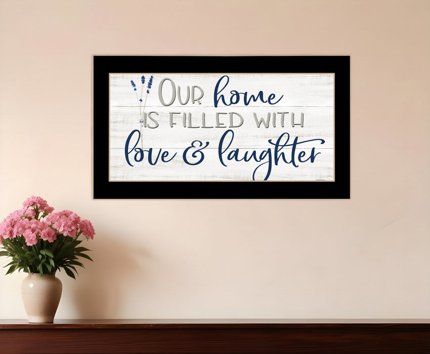 Our Home Black Framed Print Wall Art