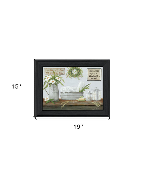 Fresh Towels Black Framed Print Wall Art