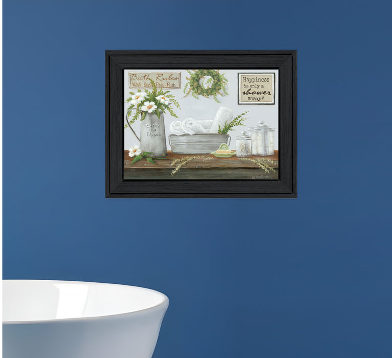 Fresh Towels Black Framed Print Wall Art