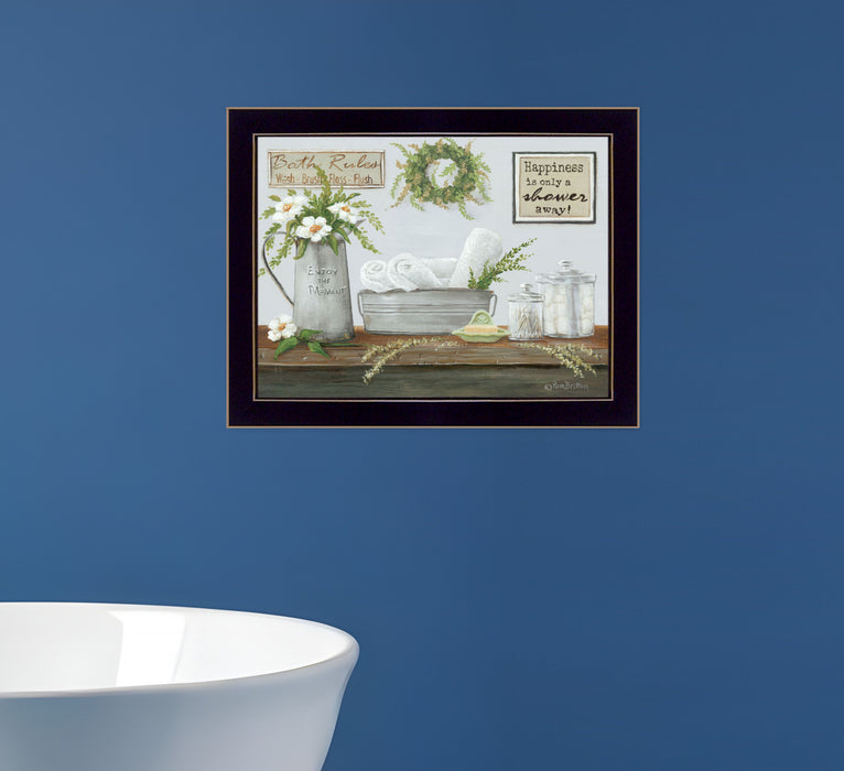 Fresh Towels Black Framed Print Wall Art