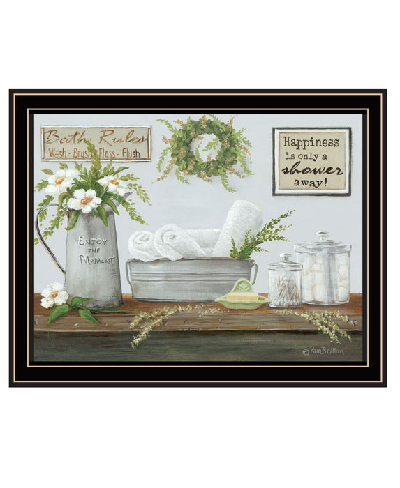 Fresh Towels Black Framed Print Wall Art