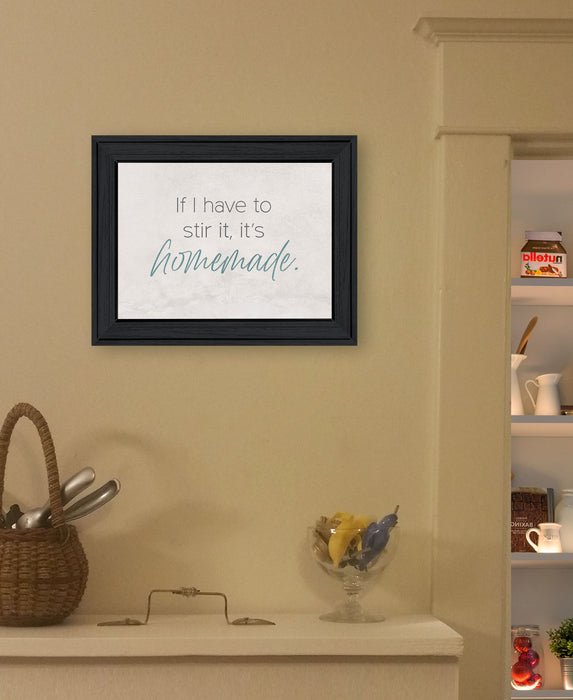 It's Homemade Black Framed Print Wall Art