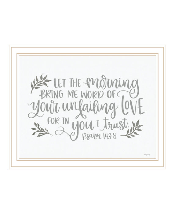 Your Unfailing Love Black Framed Print Wall Art