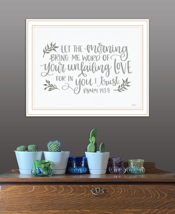 Your Unfailing Love Black Framed Print Wall Art