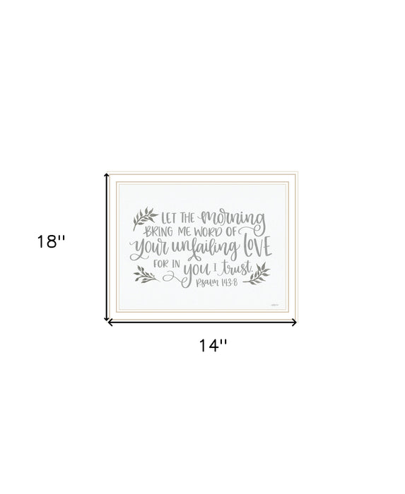 Your Unfailing Love Black Framed Print Wall Art