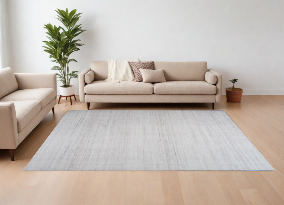 7' X 10' Beige Abstract Area Rug