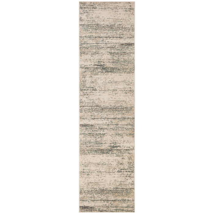 5' X 8' Gray and Ivory Abstract Power Loom Area Rug