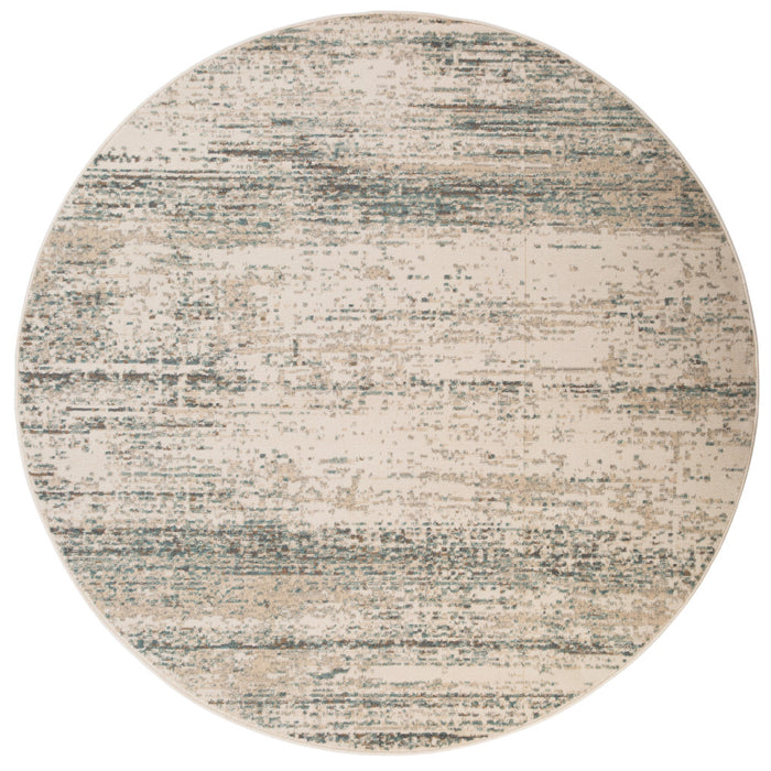 10' X 14' Gray and Ivory Abstract Power Loom Area Rug