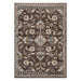 10' Ivory Blue and Brown Floral Power Loom Runner Rug - herplace.store