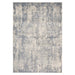 10' Light Gray and Blue Abstract Power Loom Runner Rug - herplace.store