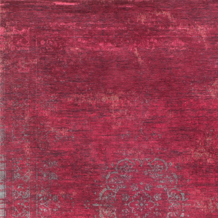 6' X 8' Gray and Pink Medallion Non Skid Area Rug