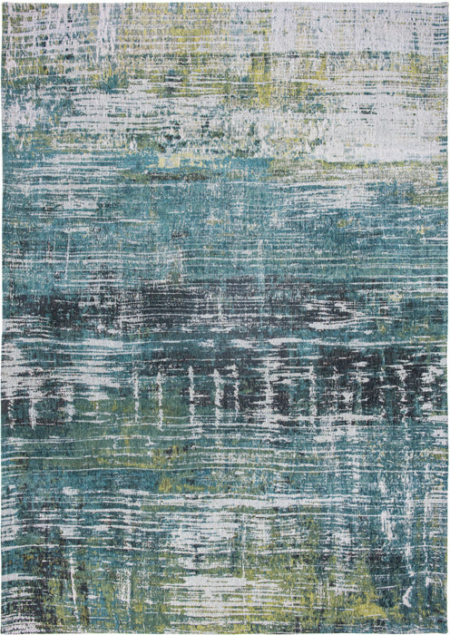 10' Blue and Green Abstract Non Skid Area Rug