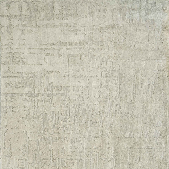 10' Gray and Beige Abstract Non Skid Area Rug