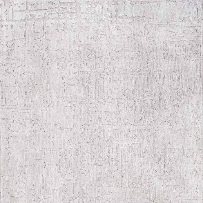 10' White Abstract Non Skid Area Rug