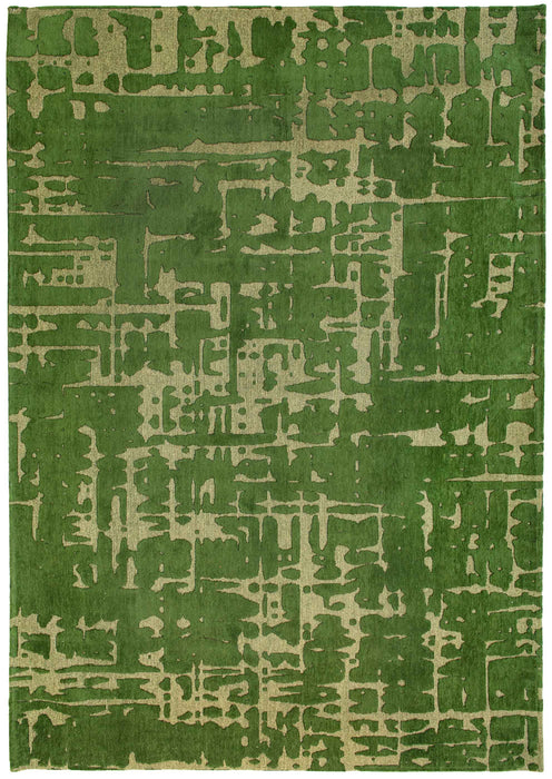 10' Green Abstract Non Skid Area Rug