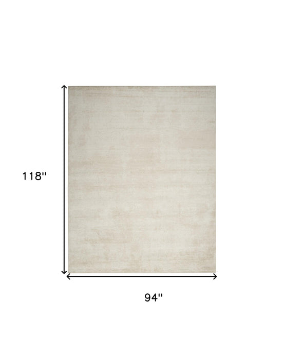 8' X 10' Cream Abstract Area Rug