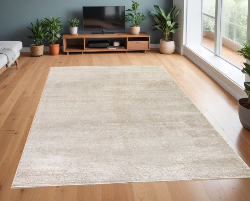 4' X 6' Cream Abstract Area Rug