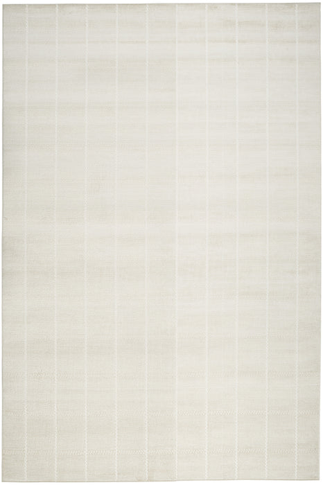 5' X 7' Cream Geometric Area Rug