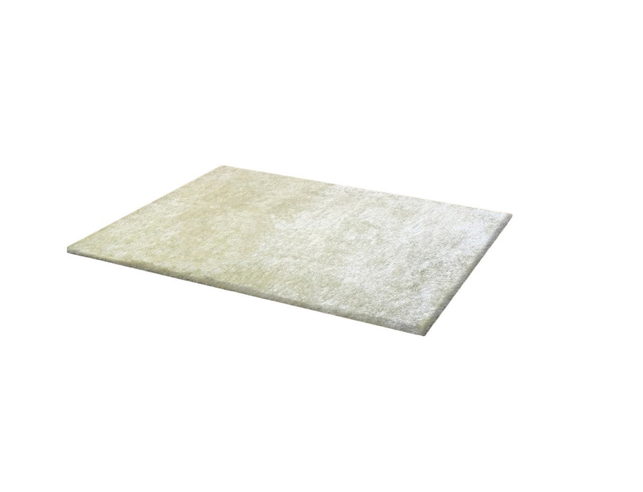 8' X 11' White Shag Hand Tufted Area Rug