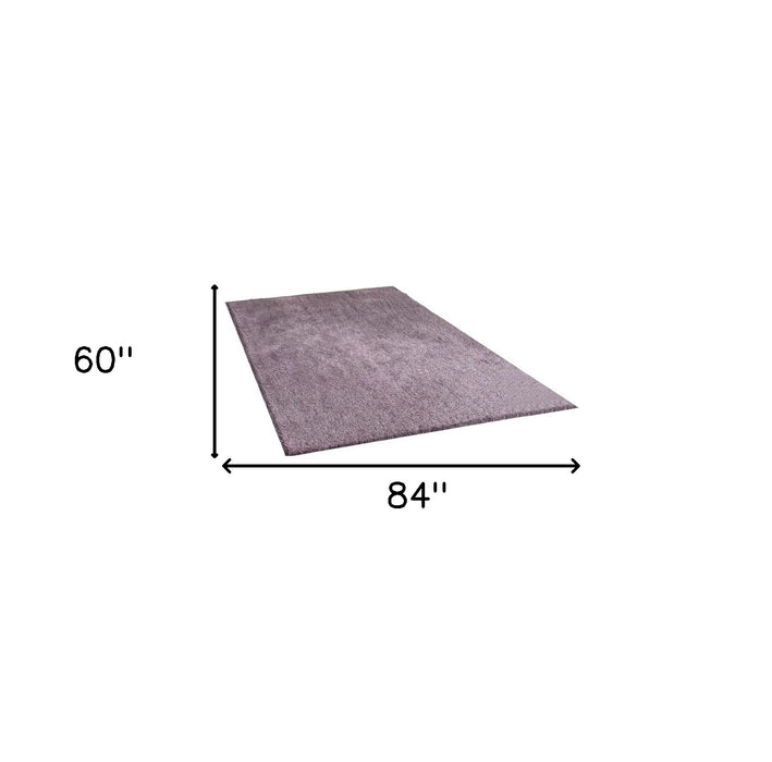 8' X 11' Purple Shag Hand Tufted Area Rug