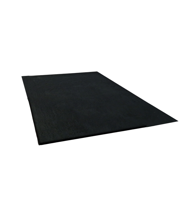 5' X 7' Black Shag Hand Tufted Area Rug