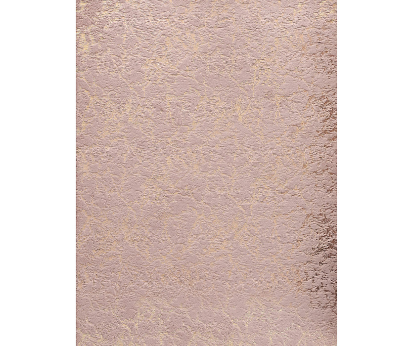 4' X 6' Beige and Gold Faux Fur Abstract Shag Non Skid Area Rug