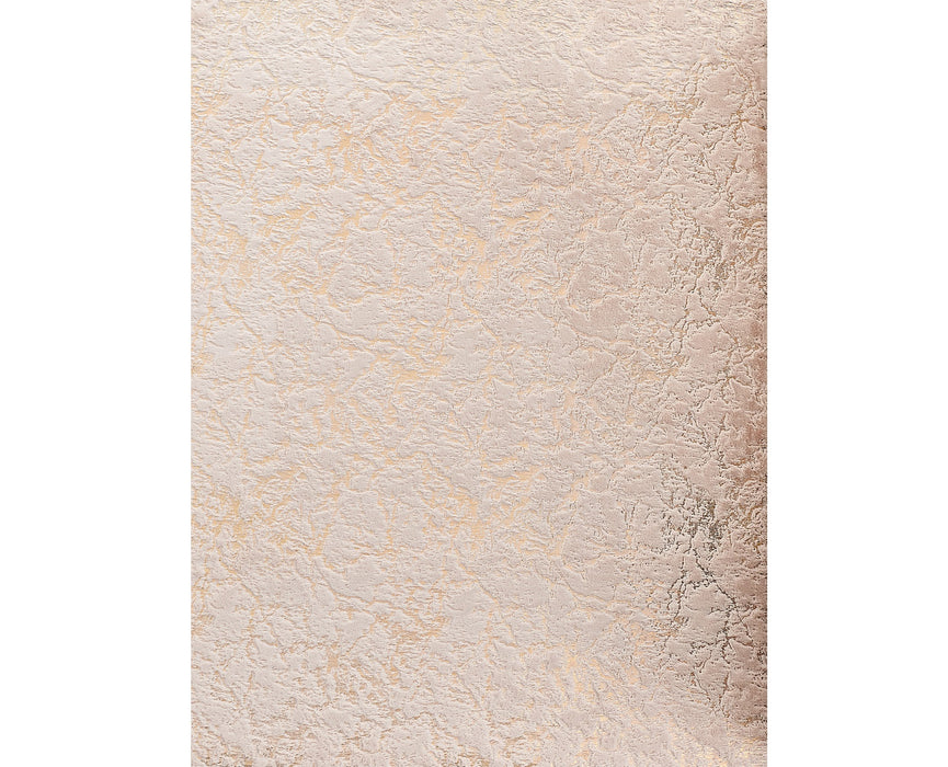 4' X 6' Beige and Gold Faux Fur Abstract Shag Non Skid Area Rug