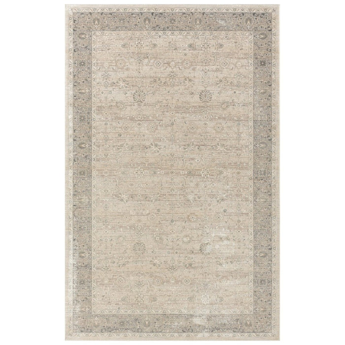 2' X 3' Beige Floral Area Rug