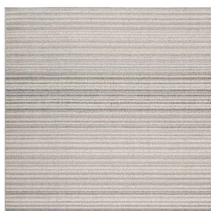 4' X 6' Gray and Ivory Abstract Area Rug