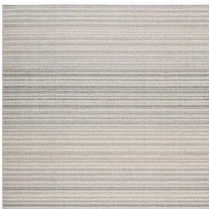 7' X 10' Gray and Ivory Abstract Area Rug