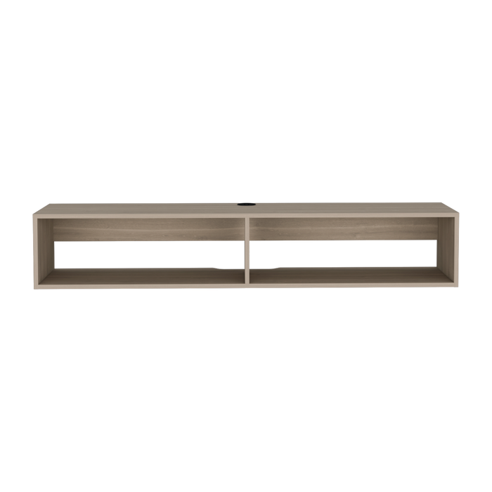 59" Beige Floating Mount TV Stand